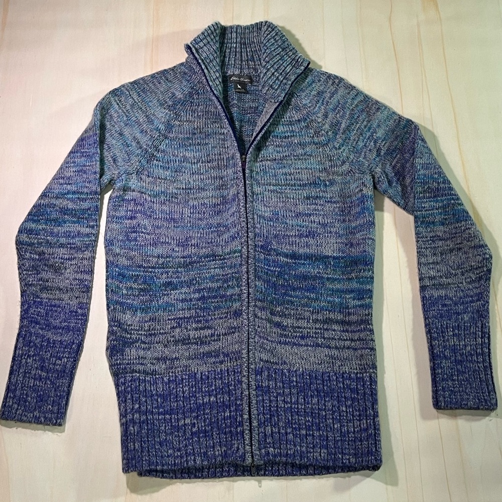 Eddie Bauer Women’s XS Zip Sweater Multicolored